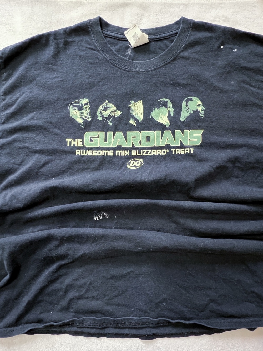 DQ Marvel Guardians of the Galaxy Vol. 2 Black Promo Tee with Light Green Print